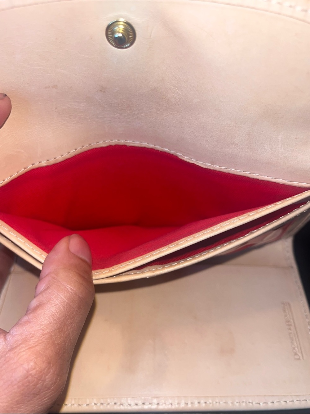 Dooney & Bourke Pink Gingham Continental Wallet - Picture 9 of 10
